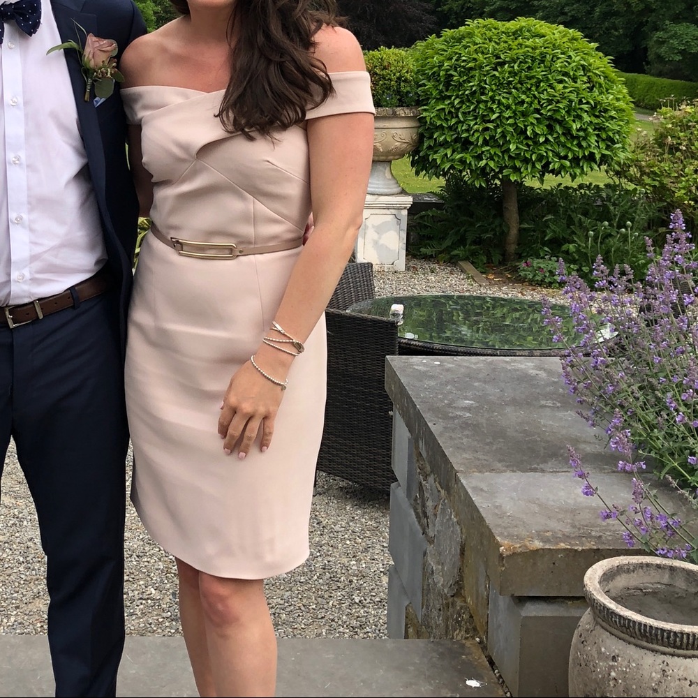 REISS off the shoulder cocktail dress